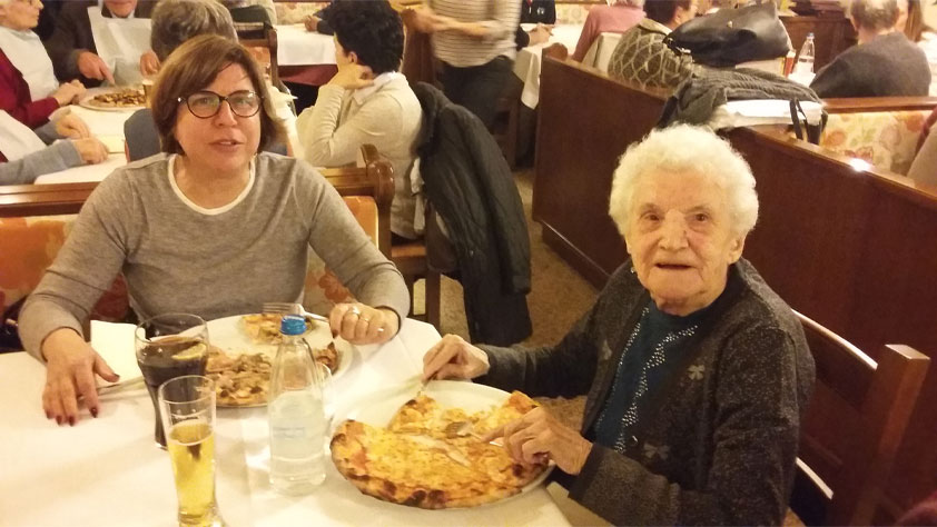foto serata in pizzeria